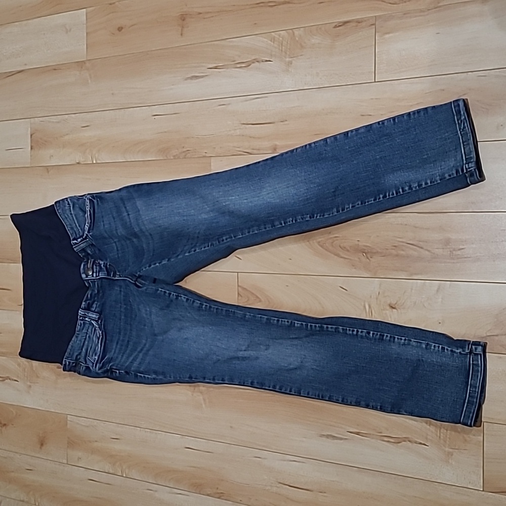 Thyme maternity women's size small blue jeans